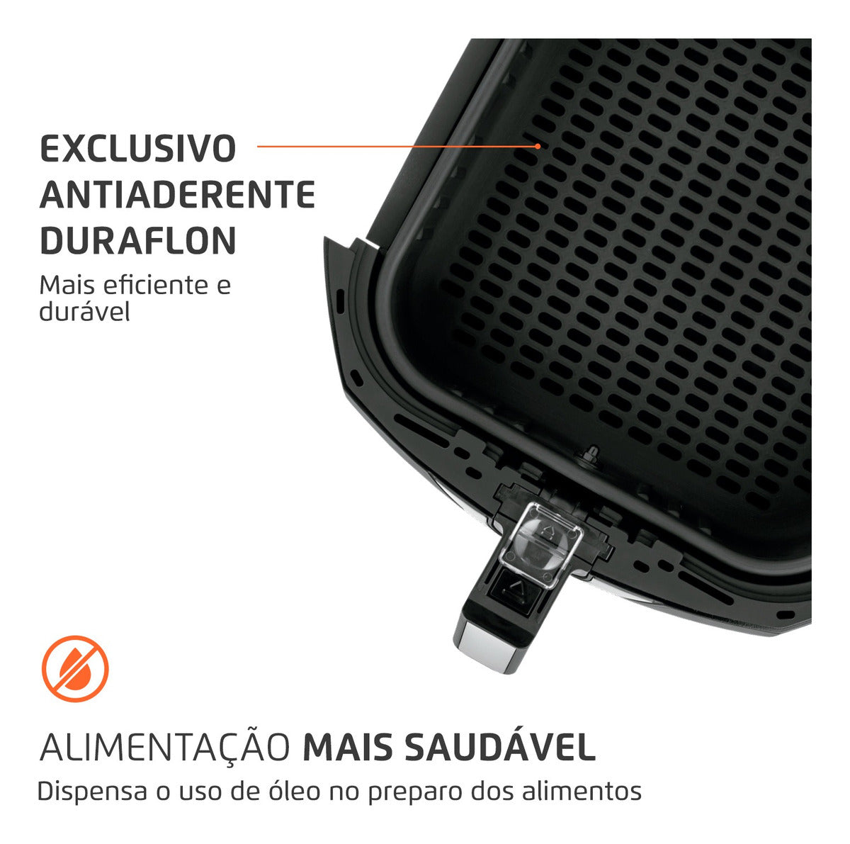 Fritadeira Sem Óleo Air Fryer 6l Afn-60-Bi 1900w Preto/inox