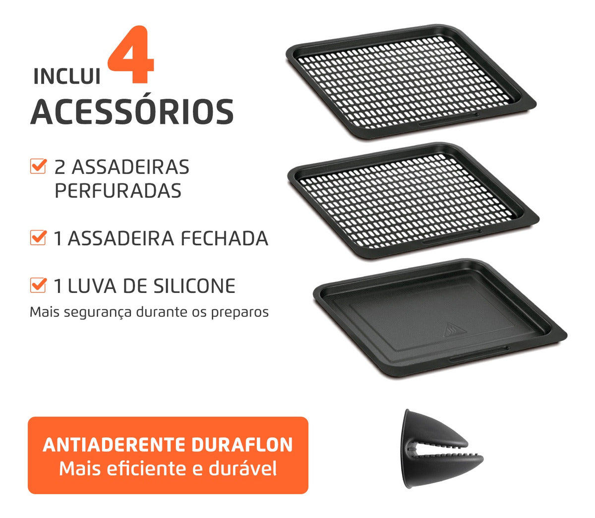 Fritadeira Air Fryer Forno Oven 12l Afon-12l-bg Preto