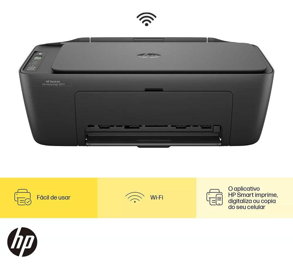 Impressora multifuncional cor Multifuncional DeskJet Ink Advantage 2874 127/220V